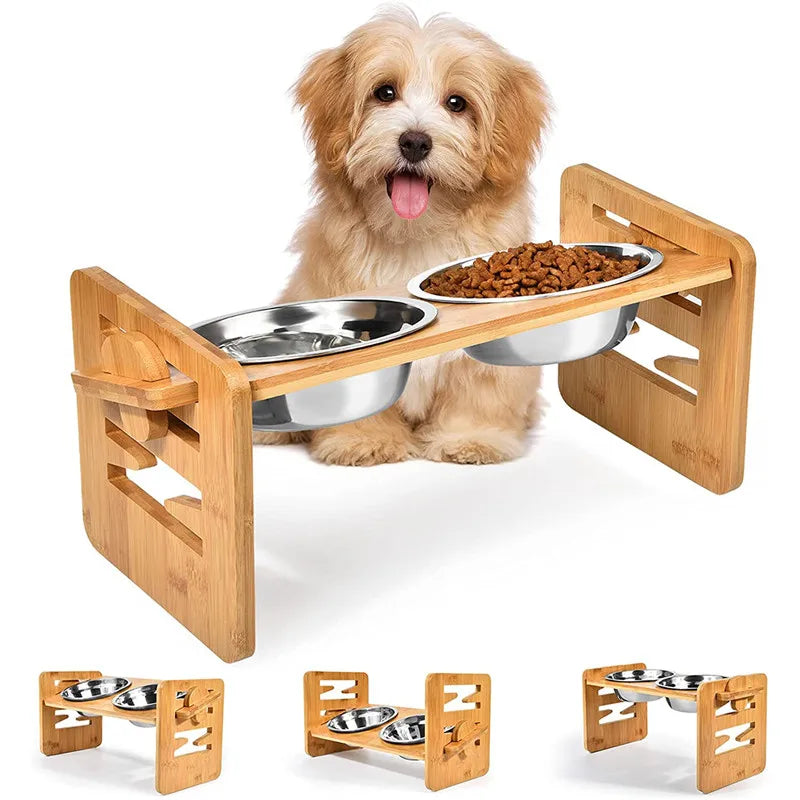Luxe Elevated Food and Water Bowl for Elegant and Convenient Dining Experience