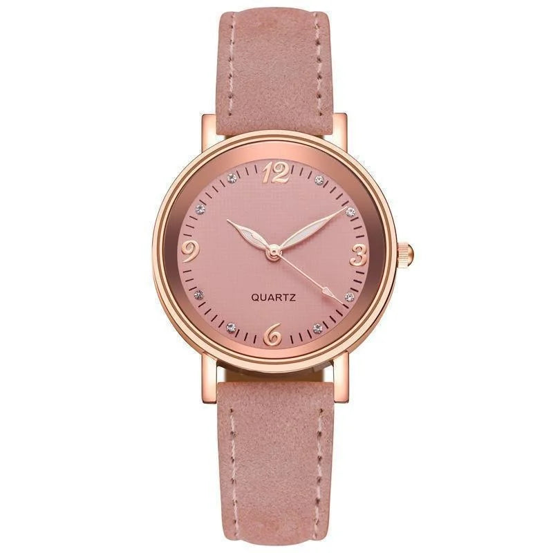 Elegant watch with a stylish leather strap