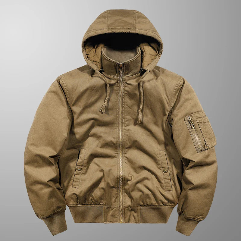 Cushioned Cotton Utility Jacket for Optimal Comfort
