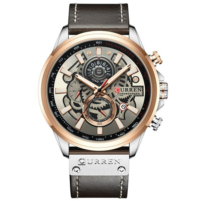Multifunction Quartz Watch with Built-in Calendar for Versatility and Elegant Style