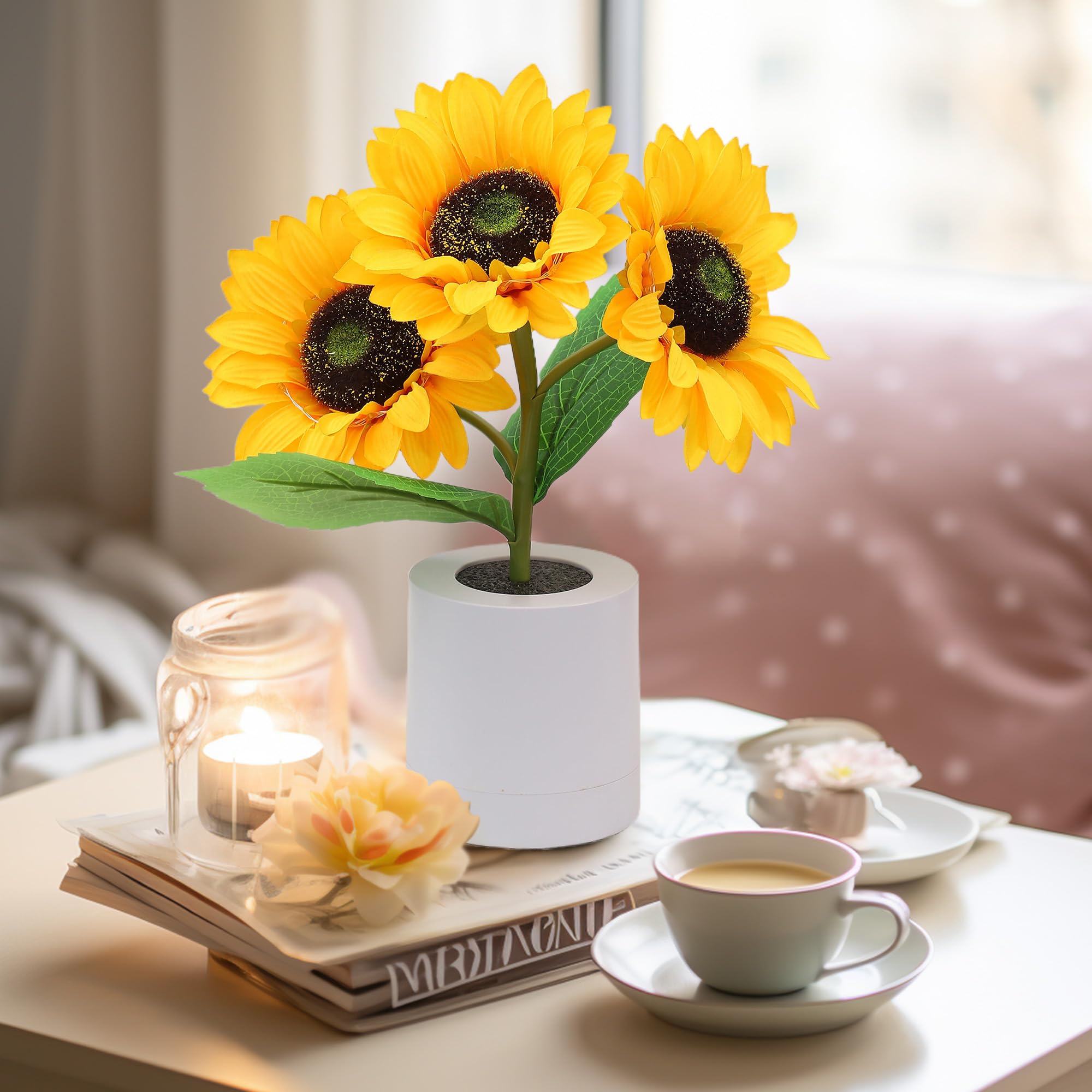 Joyful Sunflower Lamp with Sparkling Shine
