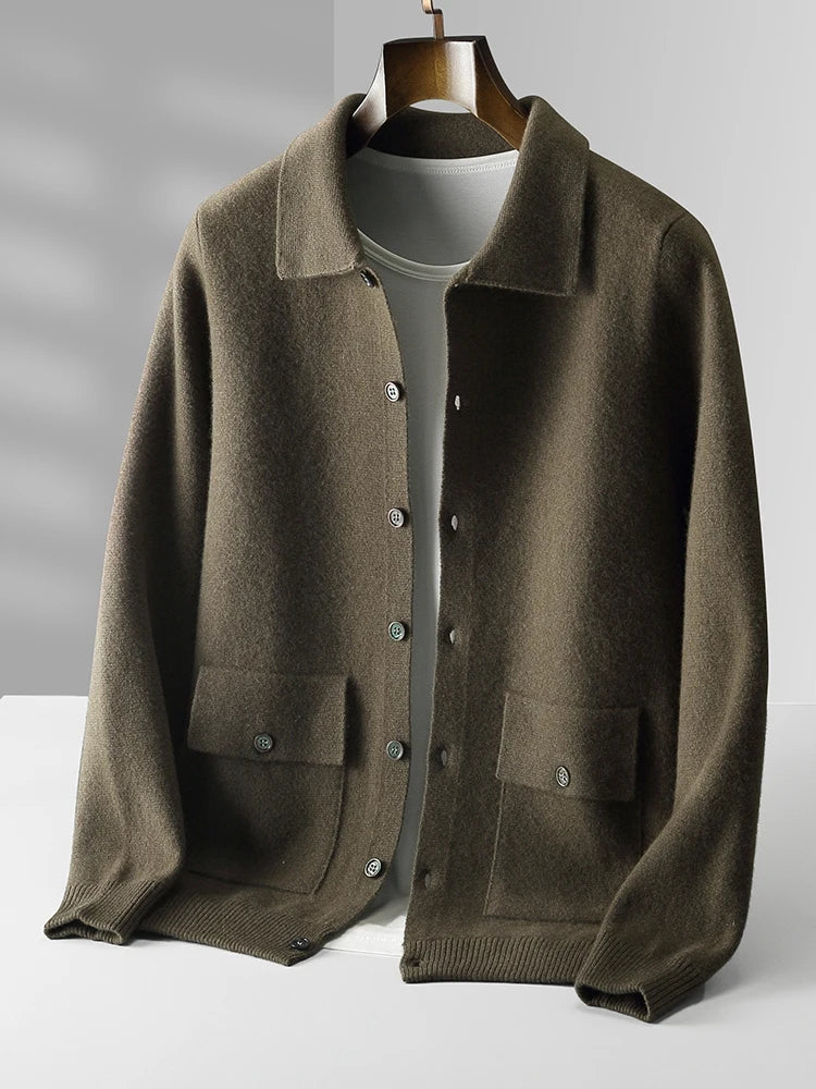 Giorgio Romano Elegant Merino Wool Jacket for Timeless Style
