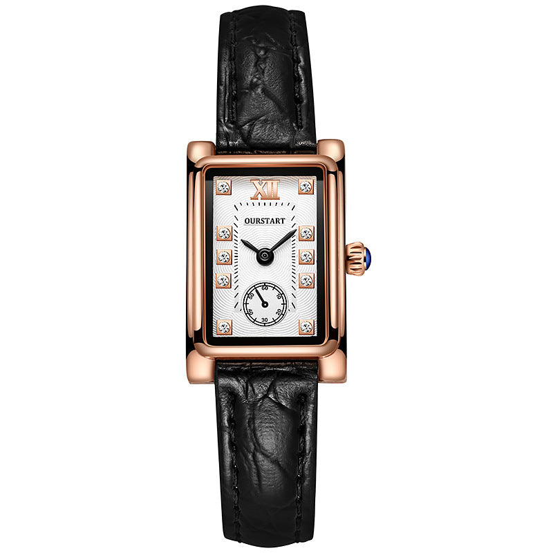 Chic Leather Couple Wristwatch - The Perfect Accessory for Stylish Moments