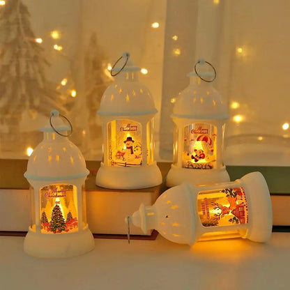 SantaGlow - Festive LED Lanterns with Santa Claus Design for a Cozy Christmas Atmosphere