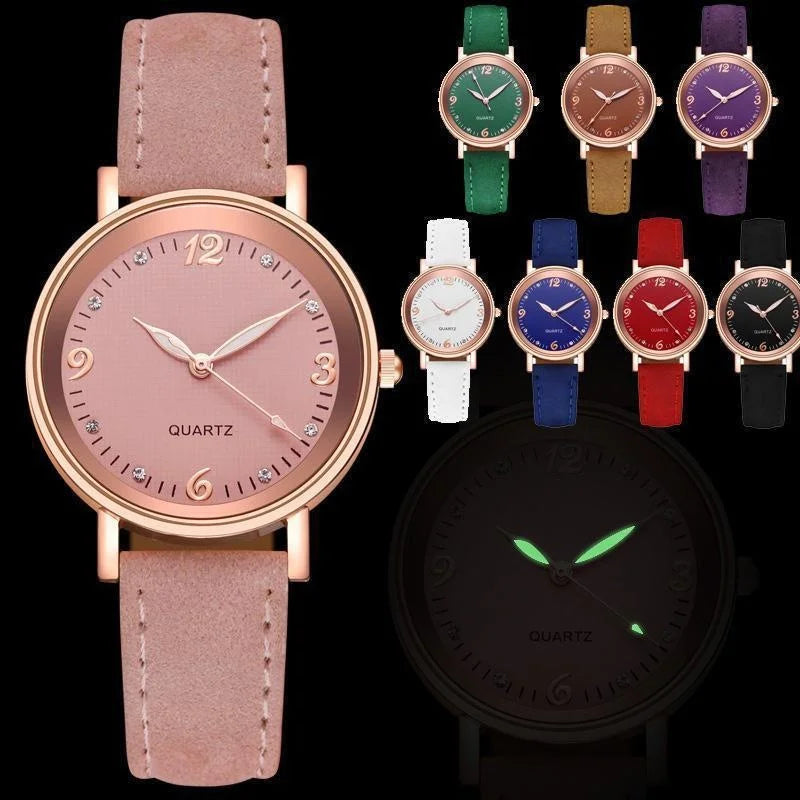 Elegant watch with a stylish leather strap