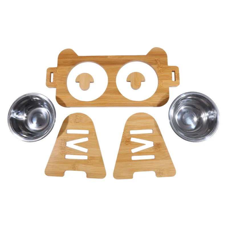 Luxe Elevated Food and Water Bowl for Elegant and Convenient Dining Experience