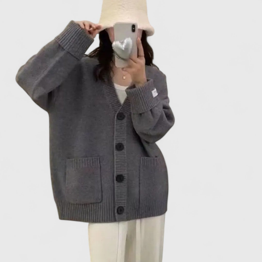Elena - Cozy Oversized Knit Cardigan for a Comfortable Warm Feeling