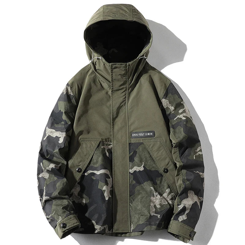 Casual Style Camouflage Long Sleeve Jacket