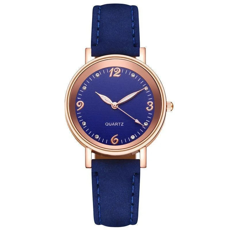 Elegant watch with a stylish leather strap