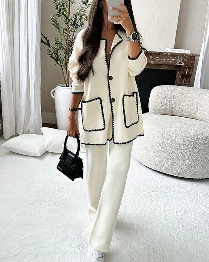 Julia | Long Blazer and Elegant Pants Set for Women