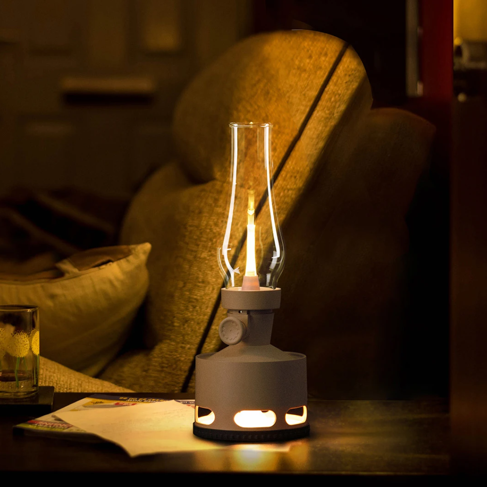 Vintage-Design Lantern with LED Lighting