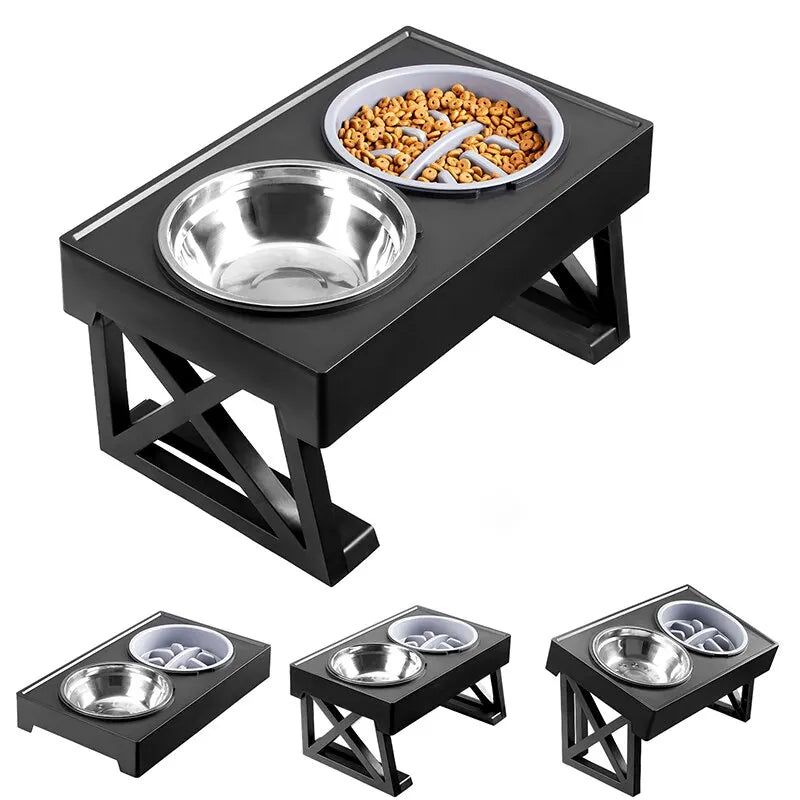 Comfortable Elevated Dog Bowl with Non-slip Mat