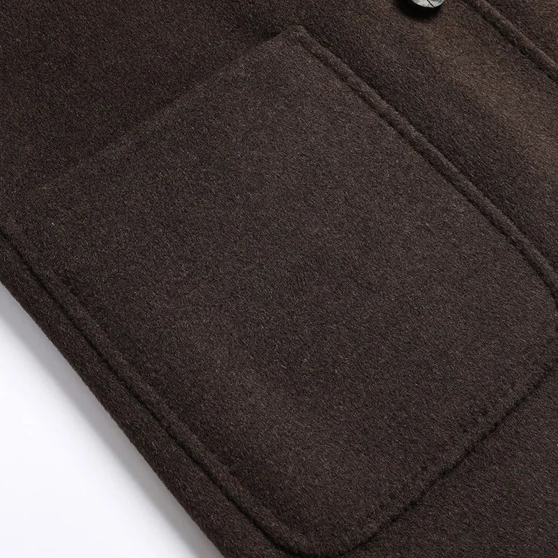 Elegant Reversible Wool Coat