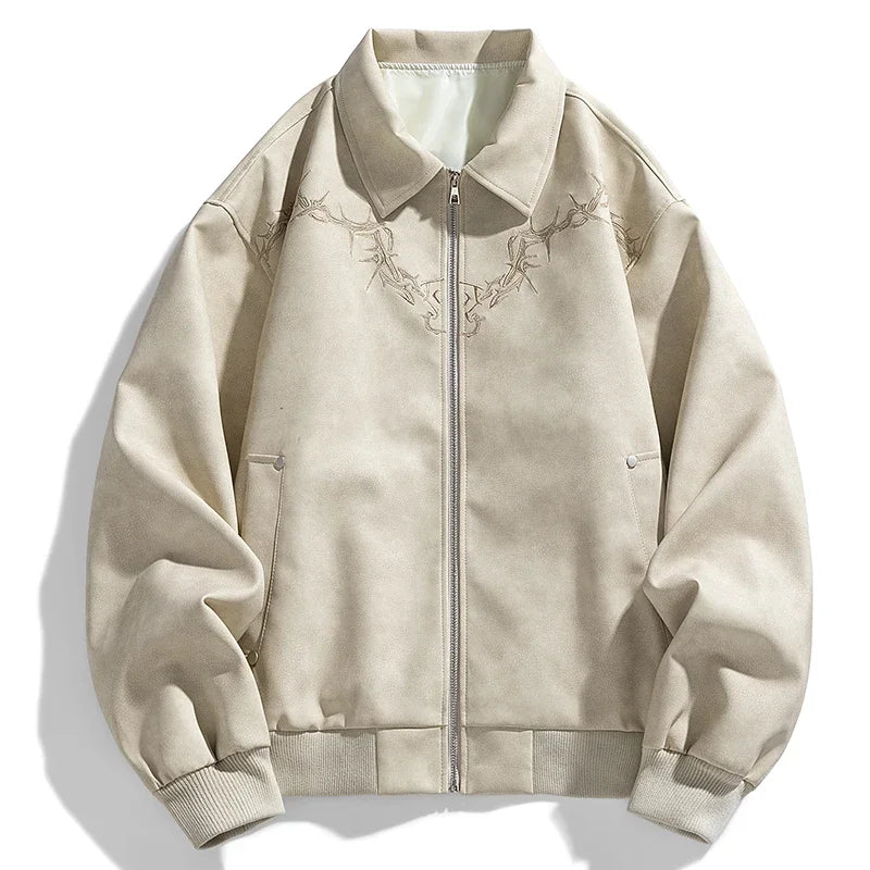 Anthrax suede jacket for a bold and trendy style