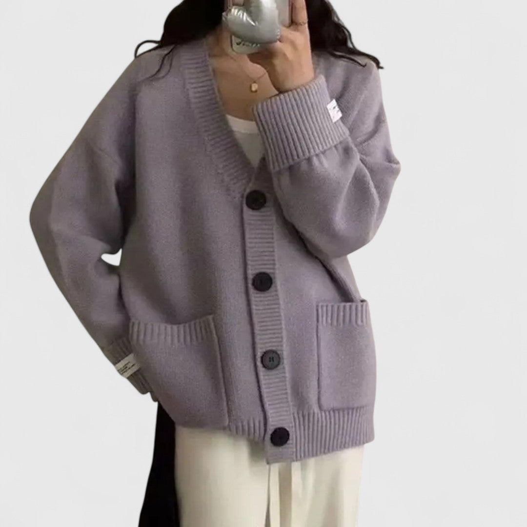 Elena - Cozy Oversized Knit Cardigan for a Comfortable Warm Feeling
