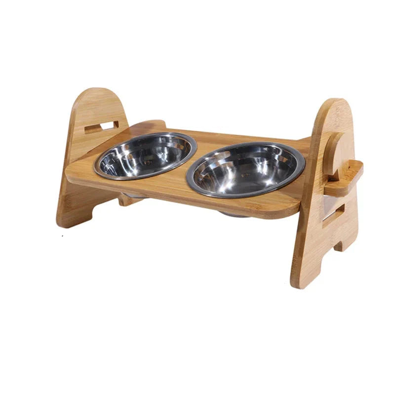 Luxe Elevated Food and Water Bowl for Elegant and Convenient Dining Experience