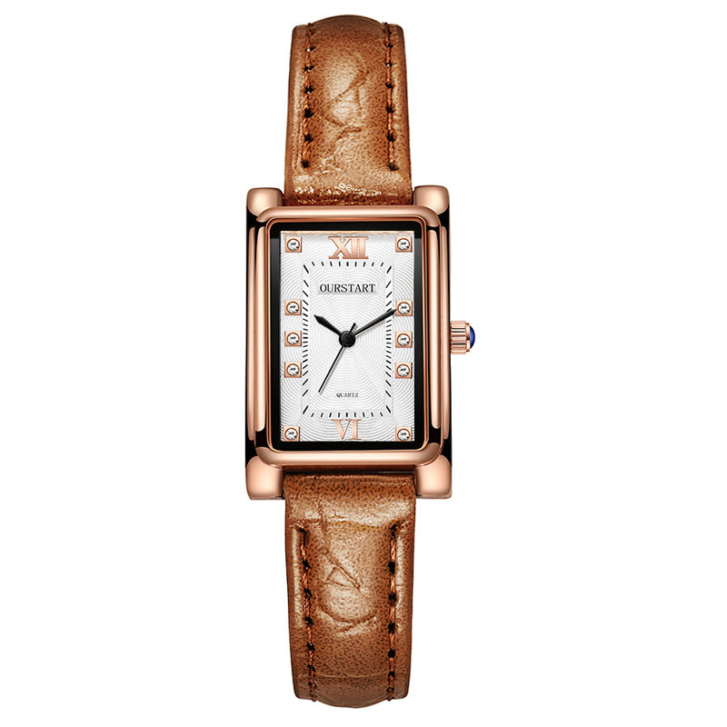 Chic Leather Couple Wristwatch - The Perfect Accessory for Stylish Moments
