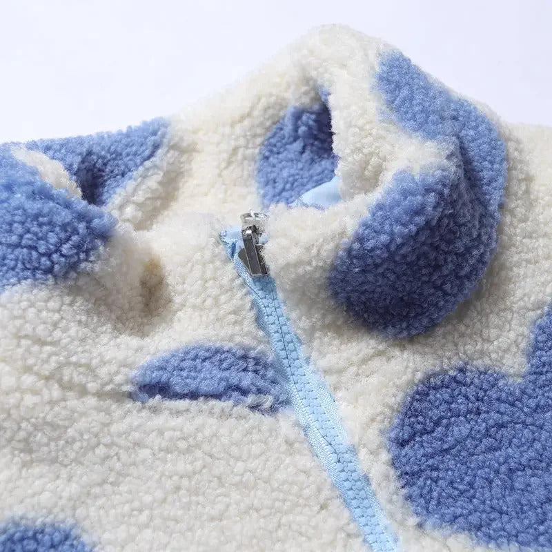 Dianne – Cozy Reversible Heart-Print Jacket for Everyday Comfort