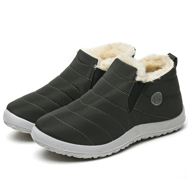 Women's warm and comfortable snow boots with a non-slip sole
