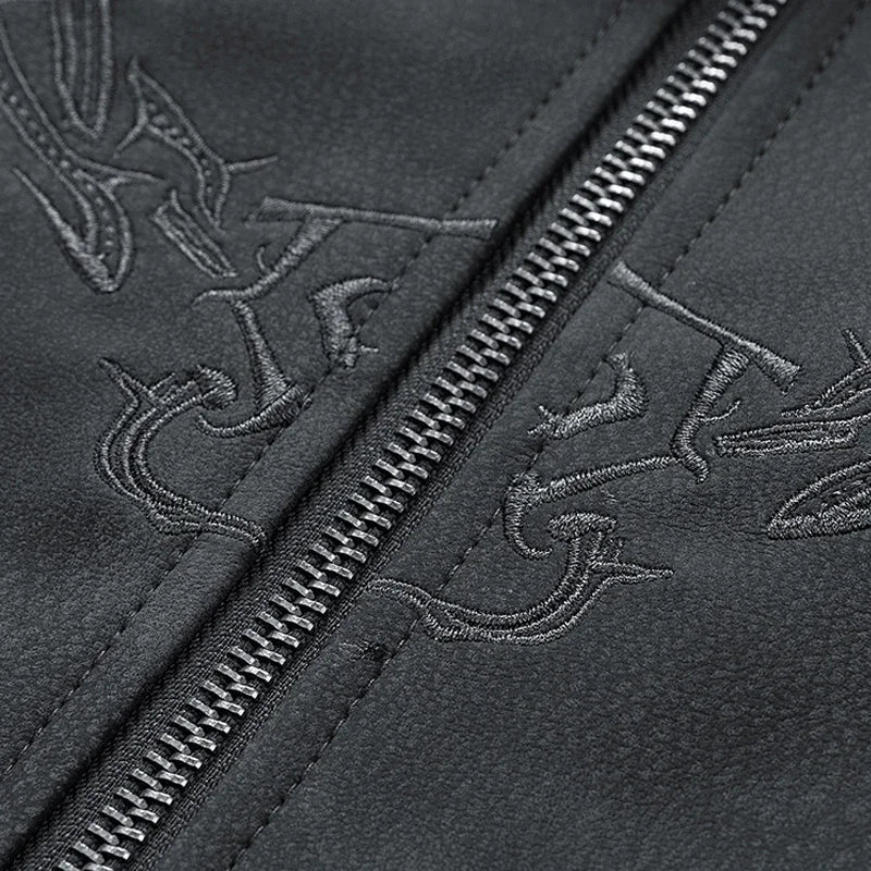 Anthrax suede jacket for a bold and trendy style