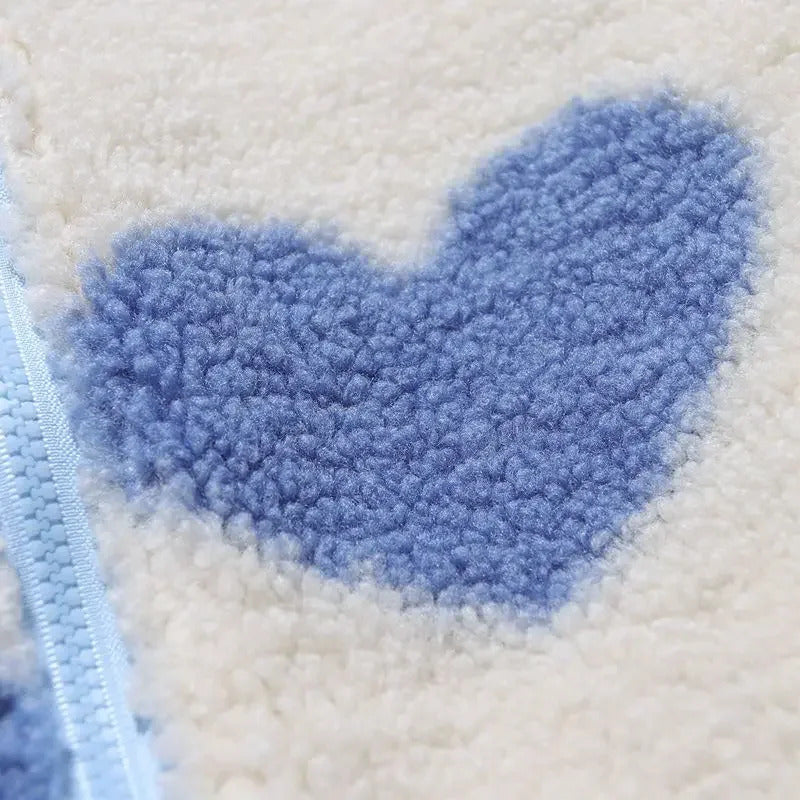 Dianne – Cozy Reversible Heart-Print Jacket for Everyday Comfort