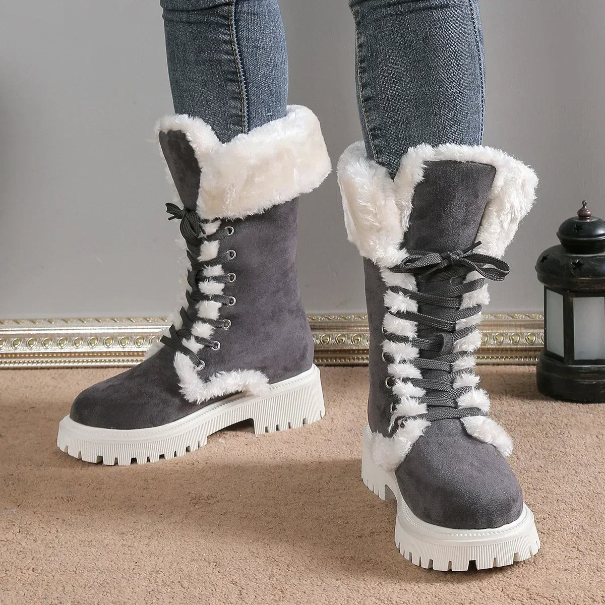 Camille Plush Insulating Boots for Warm and Elegant Comfort
