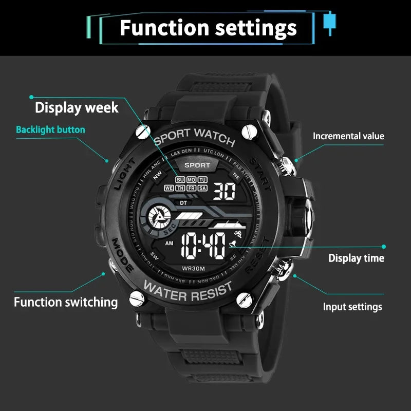 Digital Sports Watch for Outdoor Activities