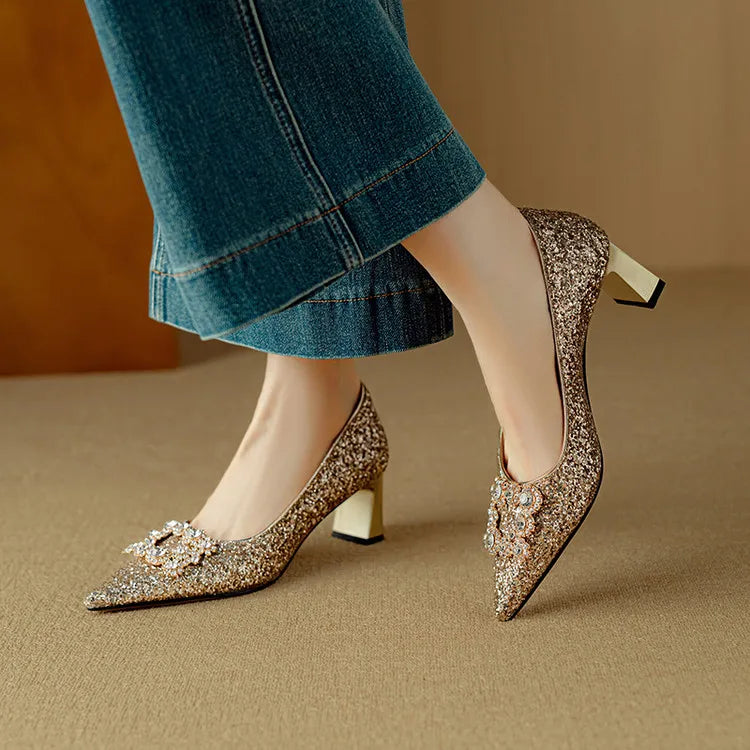 Glitter Pumps – Dazzling Sparkle Heels
