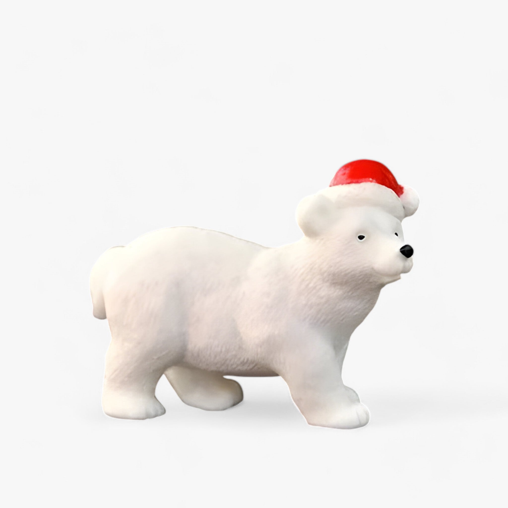 Léo | Miniature Polar Bear Figurine Set for Christmas Decorations and Creative Snow Scenes