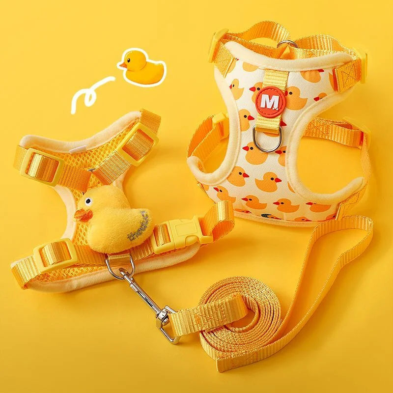 Cute Cartoon Harness & Leash Set for Puppies