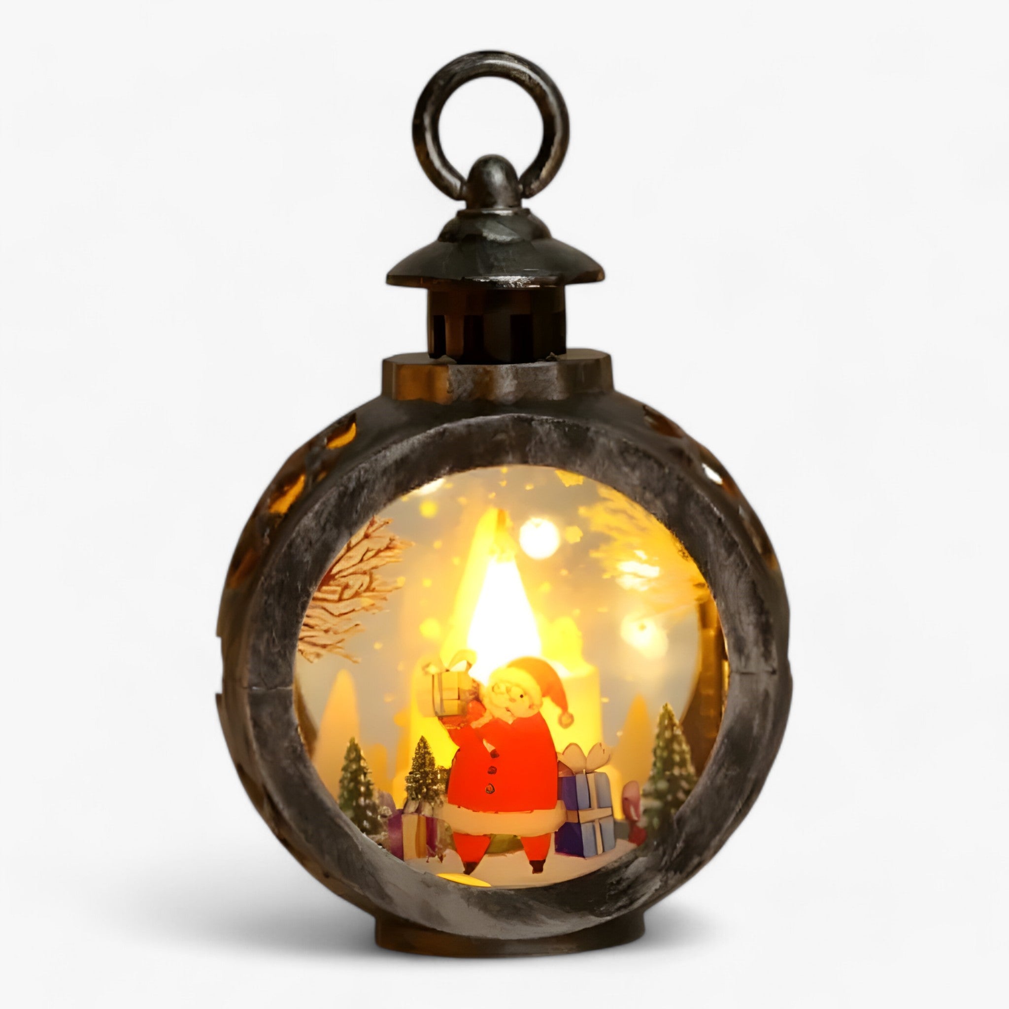 Julien | Julsnøgobbled Light - LED Fire Flame Effect for Outdoor Christmas Decoration