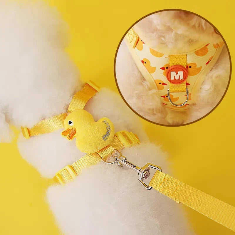 Cute Cartoon Harness & Leash Set for Puppies