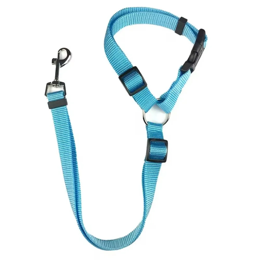 Adjustable Nylon Dog Seat Belt and Harness for Safe and Comfortable Travel