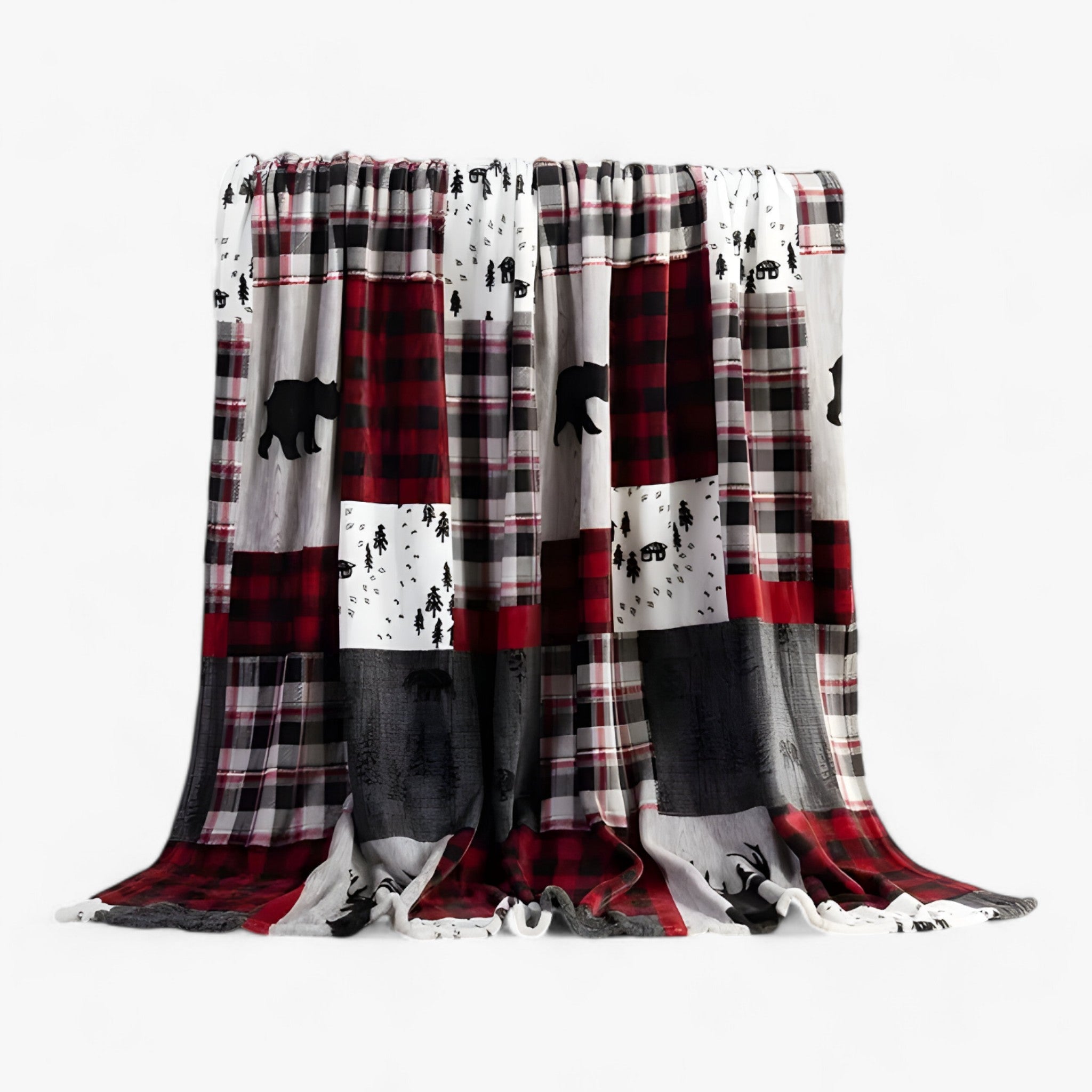 Velvy | Exclusive Christmas Plaid in Fleece - Add Elegance and Coziness to Your Weekend Decor
