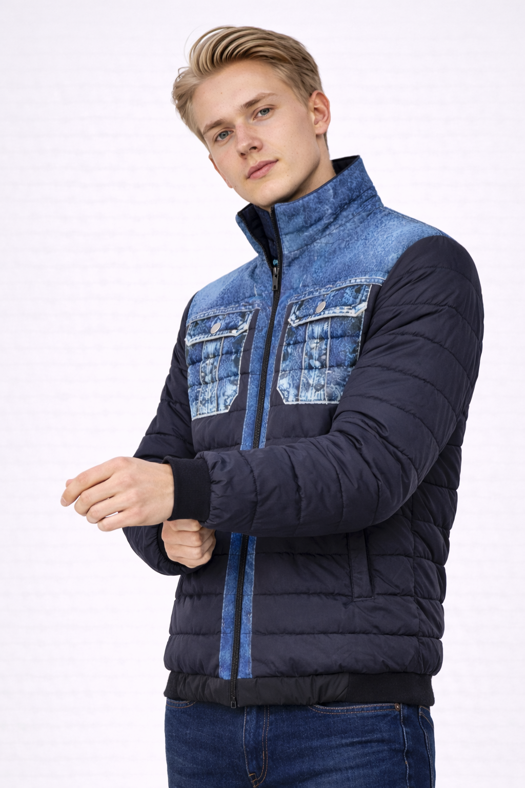 Double-Layer Classic Denim Jacket