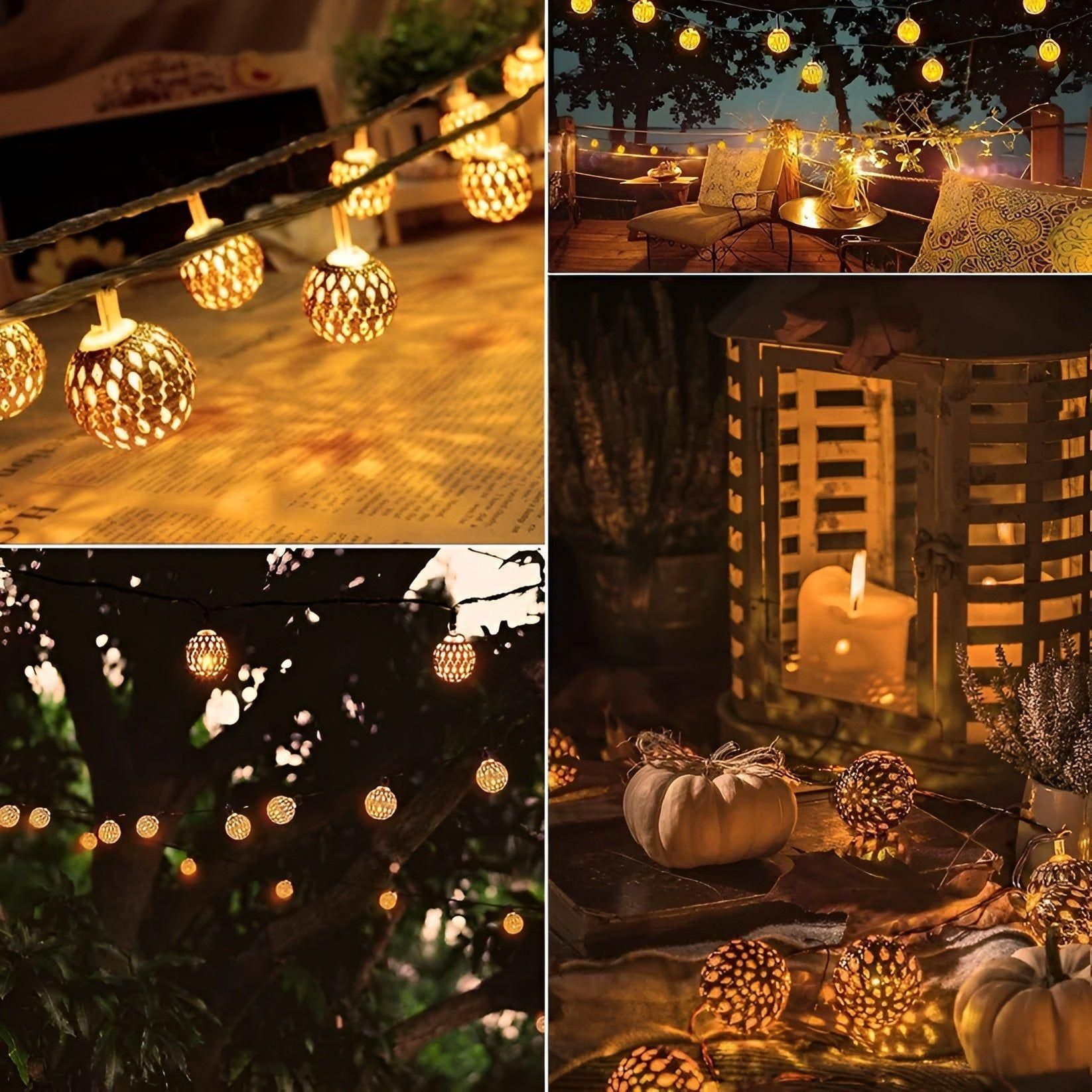 SolarShine – Durable Solar-Powered String Lights Create a Cozy Outdoor Ambiance