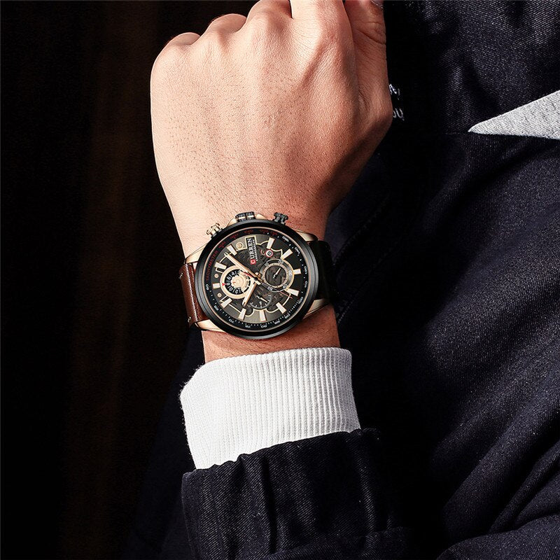 Multifunction Quartz Watch with Built-in Calendar for Versatility and Elegant Style
