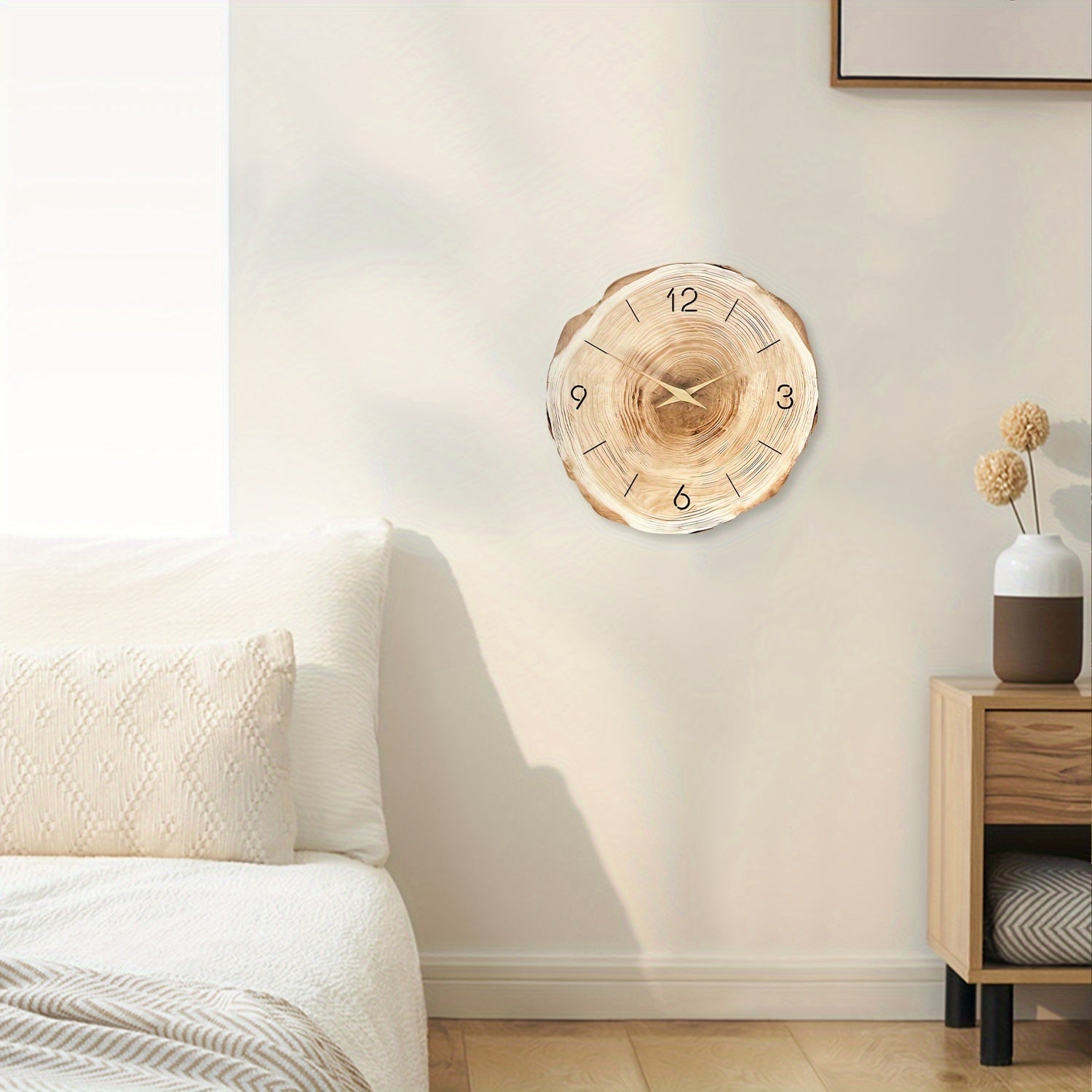 Galatea - Elegant Modern Wooden Wall Clock for a Stylish Living Space