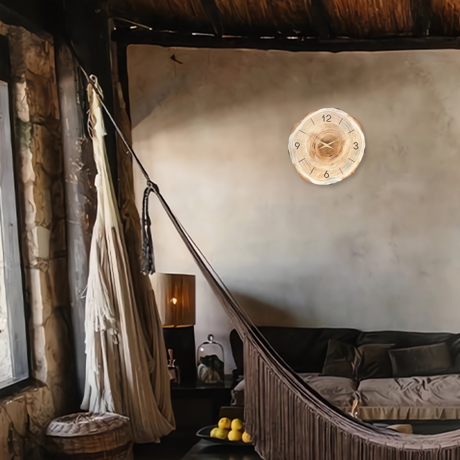 Galatea - Elegant Modern Wooden Wall Clock for a Stylish Living Space