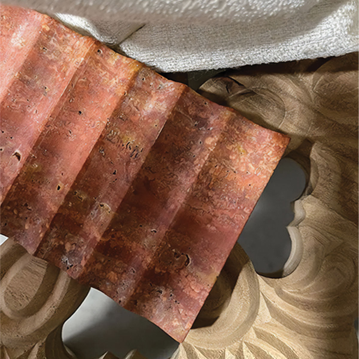 Elegant Cannelé Stone Plateau | Refined Natural Stone Design for a Sophisticated Interior Decoration