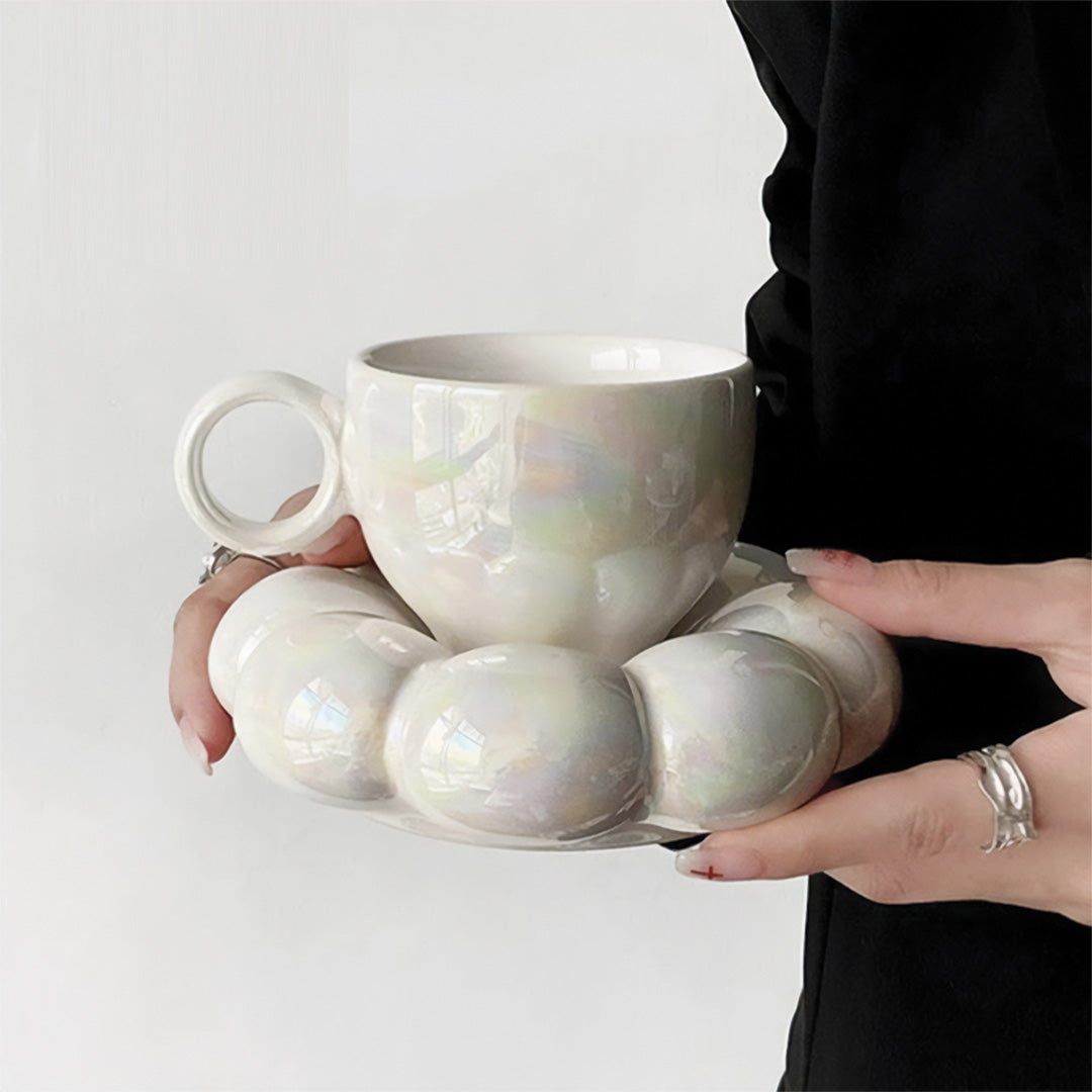 Elegant Sunflower Mug with Floral Pattern Perfect for a Beautiful Breakfast