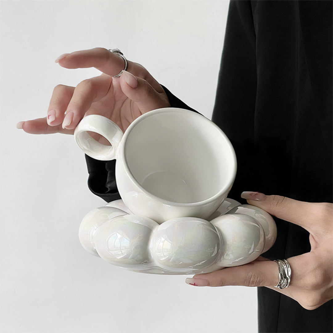 Elegant Sunflower Mug with Floral Pattern Perfect for a Beautiful Breakfast