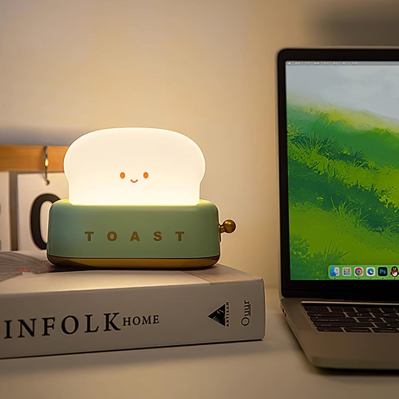 Modern Toaster Design Table Lamp with Built-in Battery