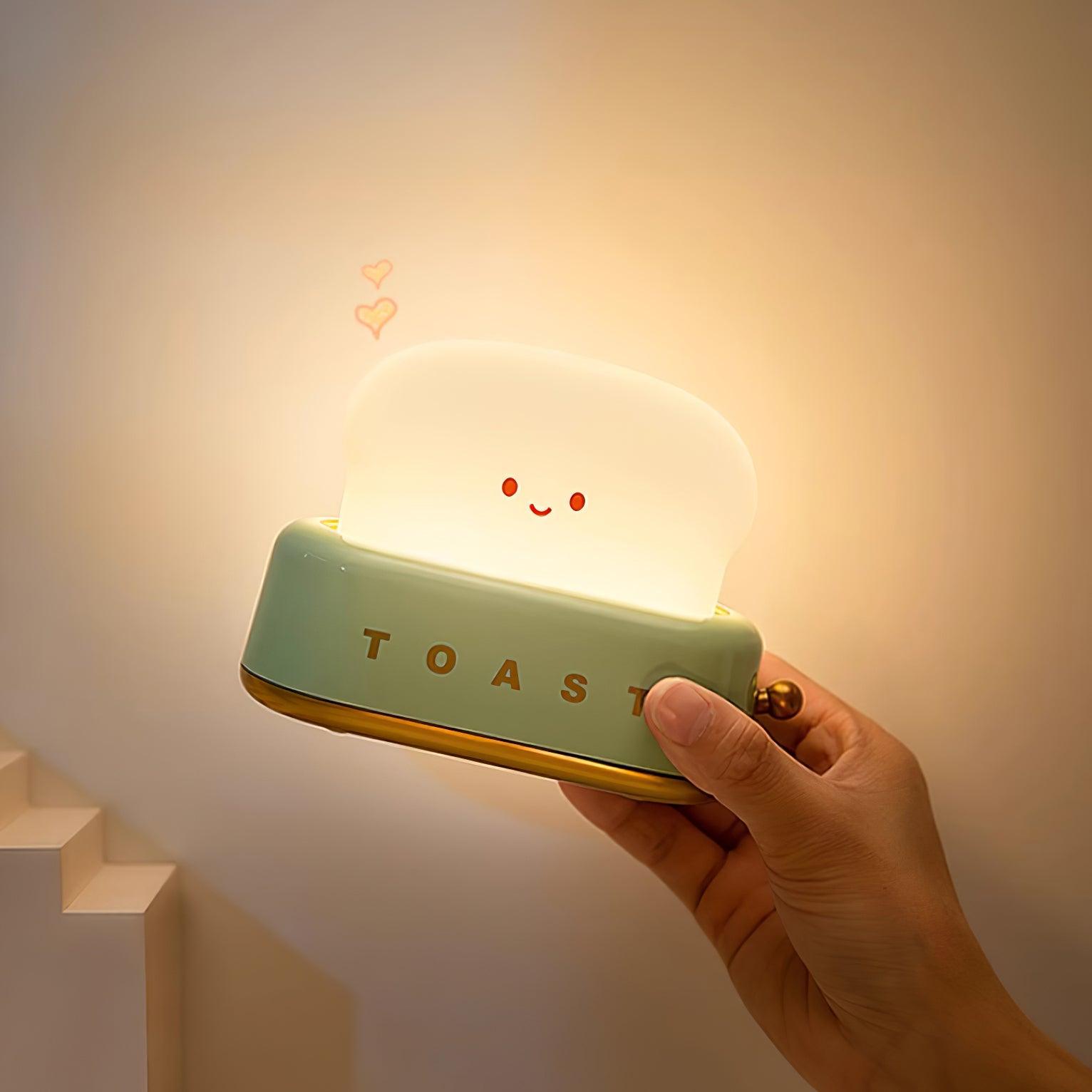 Modern Toaster Design Table Lamp with Built-in Battery
