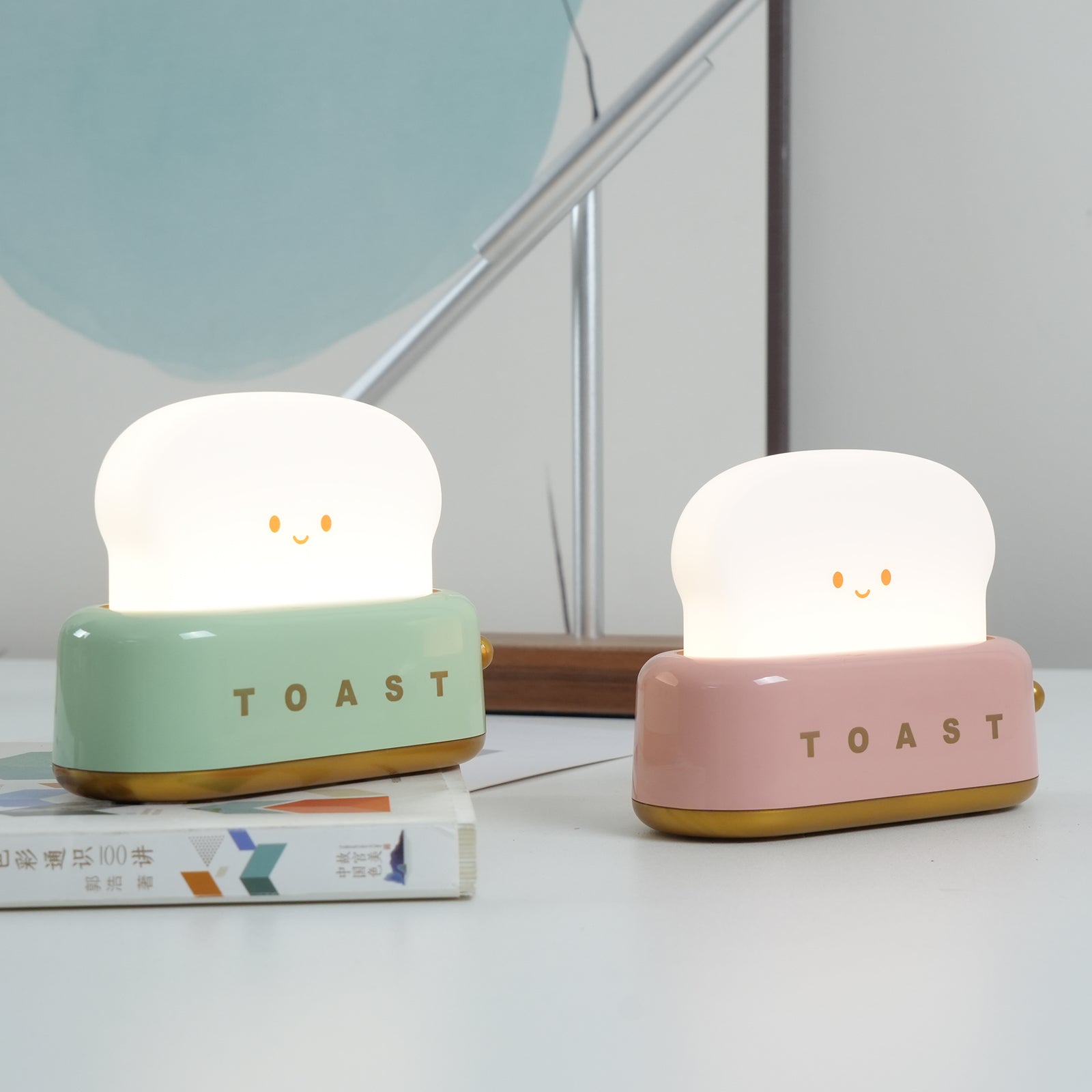 Modern Toaster Design Table Lamp with Built-in Battery