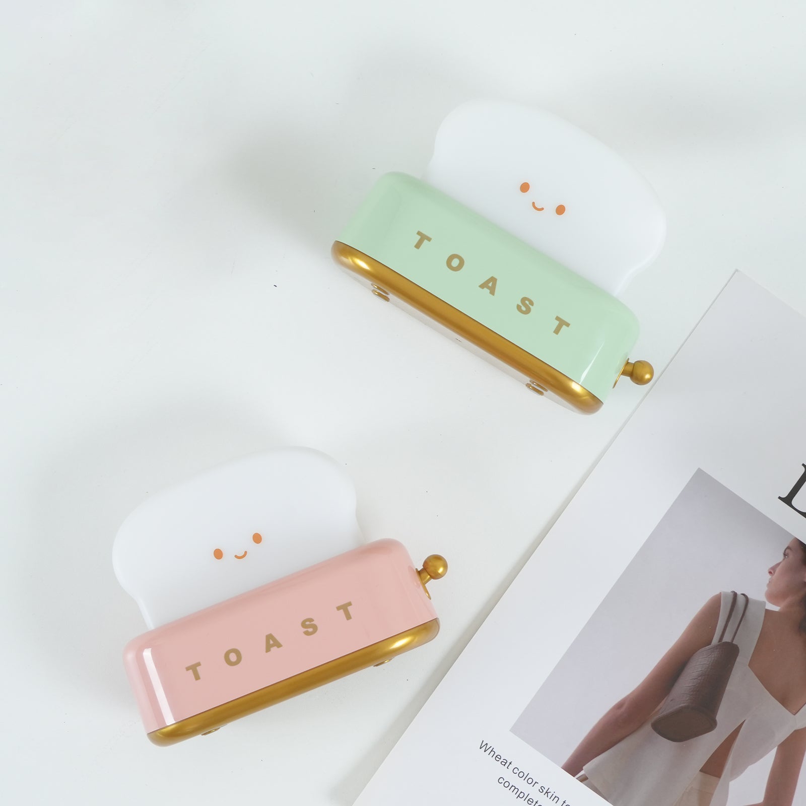 Modern Toaster Design Table Lamp with Built-in Battery