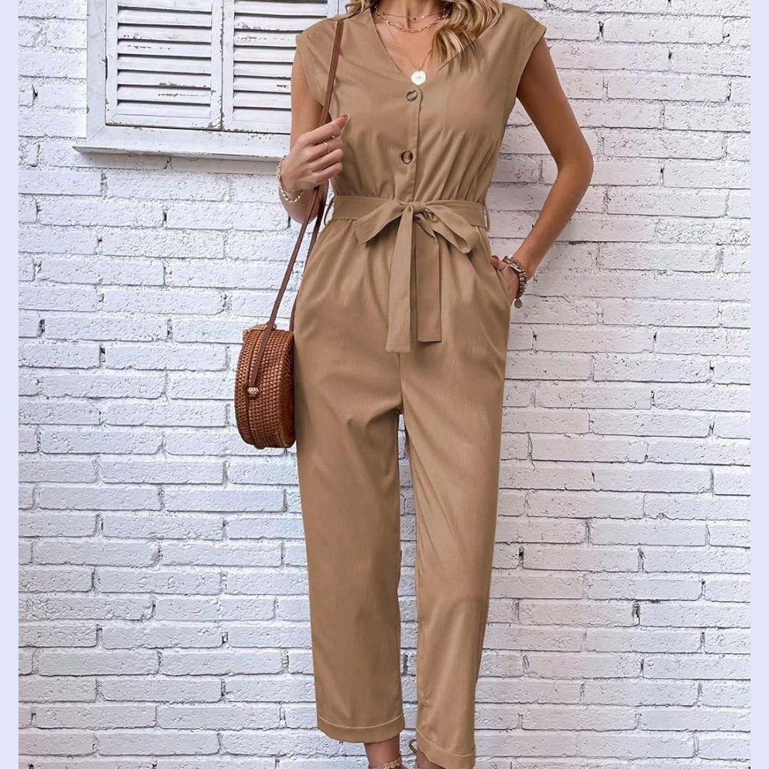 Elegant two-piece short-sleeve women's outfit