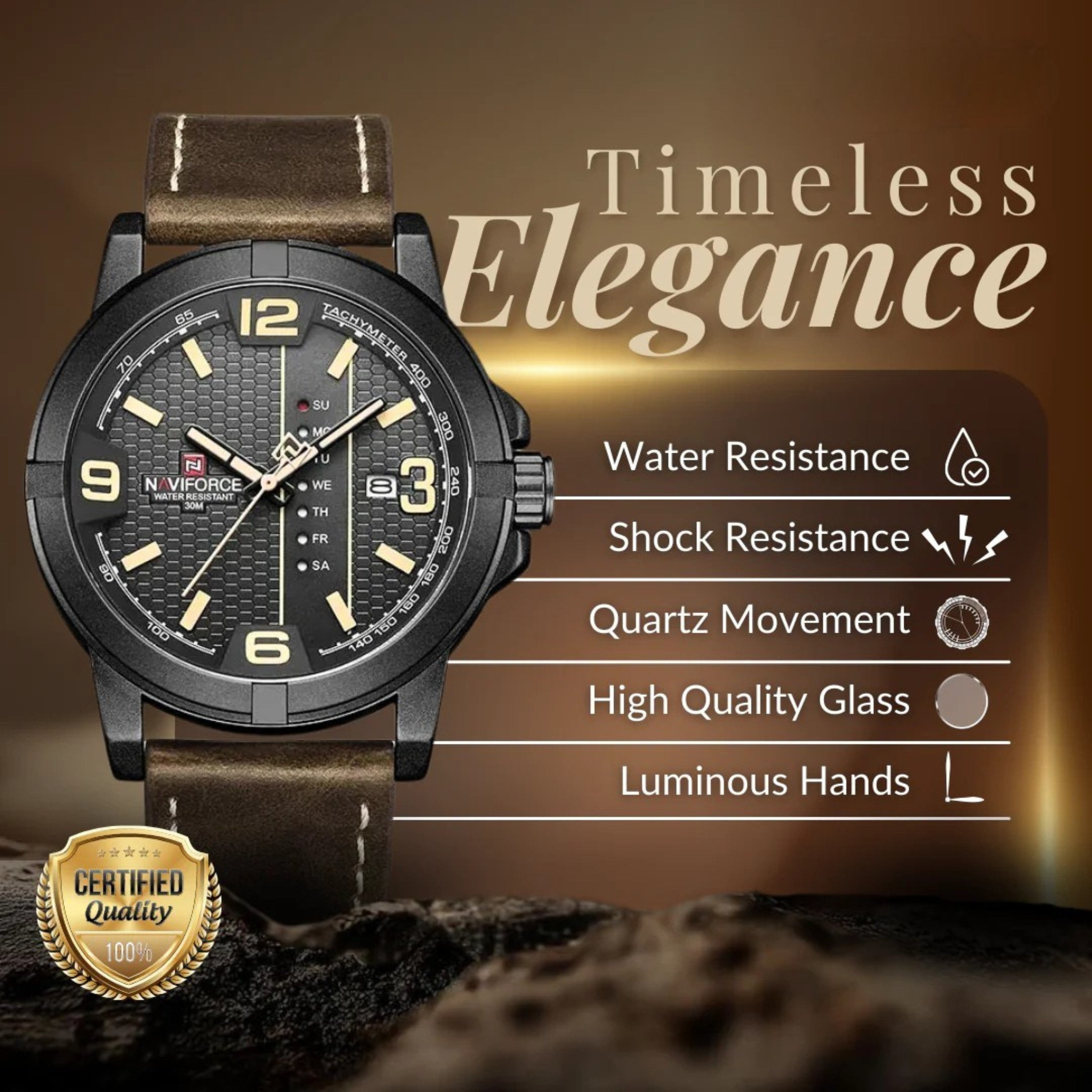 Elegant and Casual Quartz Watch