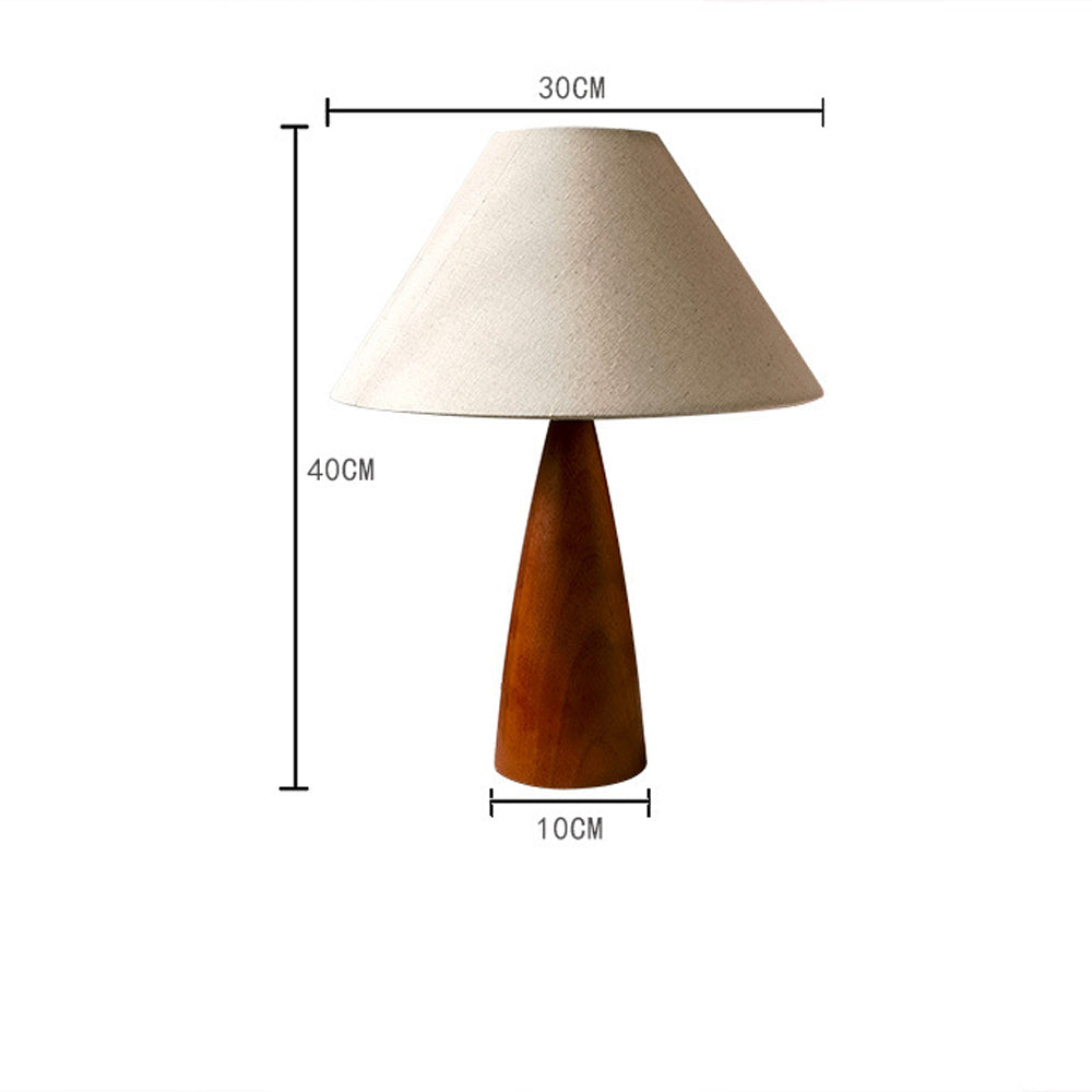 Elegant solid wood table lamp in the century style for stylish lighting