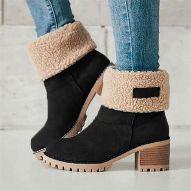 Women's Suede Mid-Calf Boots - Sleek, Versatile Style for Every Outfit